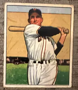 Carta Baseball 1950 Bowman #64 Alvin Dark New York Giants VG - Foto 1 di 2