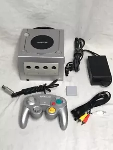 Getestete NINTENDO GAMECUBE KONSOLE silber/Platin funktioniert mit Controller Speicherkarte - Bild 1 von 5