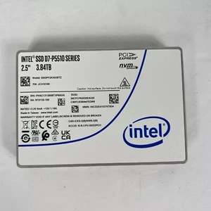 Intel DC P5510 3.84TB SSD 2.5" NVME U.2 Solid State Drive SSDPF2KX038TZ01 - Picture 1 of 3