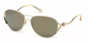 Roberto Cavalli Megrez 886S 28G Gold verspiegelte Pilotenbrille Gestell 58-15-130 - Bild 1 von 2