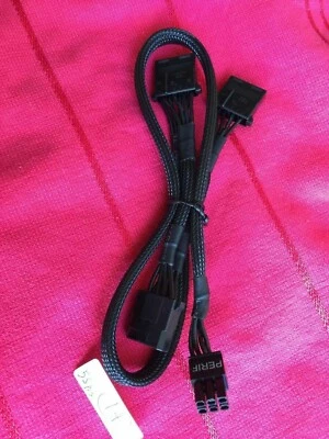 eVGA 6 pin to 3X IDE DRIVER POWER cable FOR EVGA SuperNOVA 550GM-650GM GOLD - Image 1 of 3