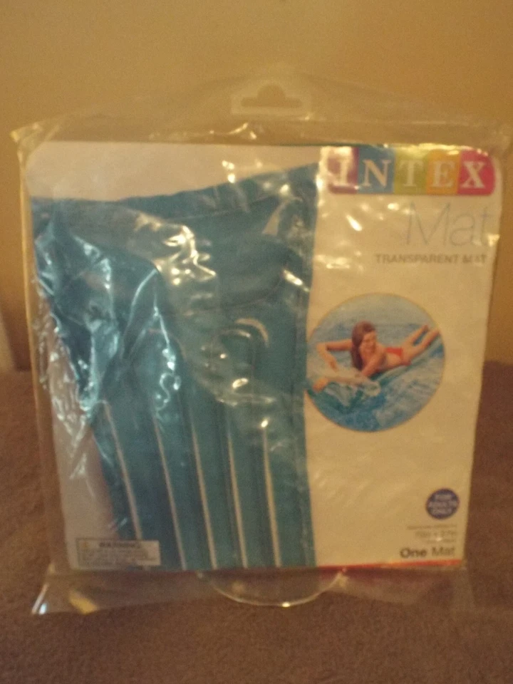 3 Intex Mat Pool Float Multi Color Swim Inflatable Transparent Adult 72" X 27"