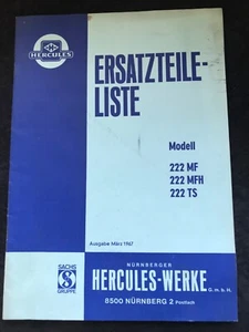 Lista ricambi Hercules 222 MF MFH TS marzo 1967 - Foto 1 di 1