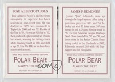 2003 Topps 205 Triple Folders Polar Bear Back Albert Pujols Jim Edmonds #TF81