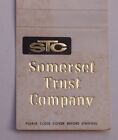 1960s Somerset Trust Watchung Somerville NJ Somerset Co Matchbook New Jersey