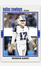 Brandon Aubrey Dallas Cowboys Football Card! Kicker! Soccer!
