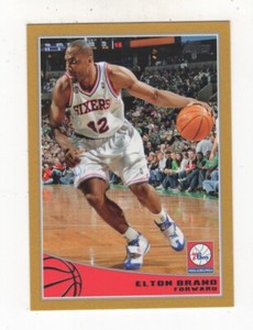 2009-10 TOPPS BASKETBALL GOLD ELTON BRAND PHILADELPHIA 76ERS #229   /2009