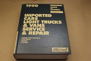 MITCHELL Imported Cars & Light Trucks & Vans Service & Repair Manual A-H 1990  - Picture 1 of 8