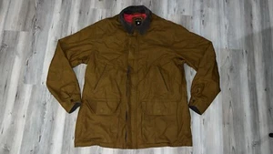 Orvis Men's Heritage Field Coat Classic Waxed Jacket Brown XL - Picture 1 of 14