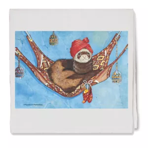 Hamaca Hurón Decorativa Algodón Cocina Plato Toalla, Regalo Mascota - Imagen 1 de 1