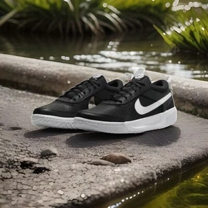 Nike Court Air Zoom Lite 3 DV3258-001 Sneaker Men 7.5 US Black Tennis Shoes - Picture 1 of 6