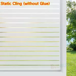 5M Bubble Free Frosted Window Film Self Adhesive Etched Privacy Glass-Vinyl Film - Picture 1 of 19