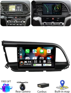 Radio de coche estéreo Android 14 para Hyundai Elantra 2019-2020 Carplay GPS navegación WIFI - Imagen 1 de 22