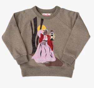 NWT Piccolina Harriet Tubman Embroidered Trailblazer Sweatshirt Size 6 Crew - Picture 1 of 4