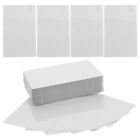  100 Pcs White Aluminum Alloy Sublimation Blank Business Cards Office Flash