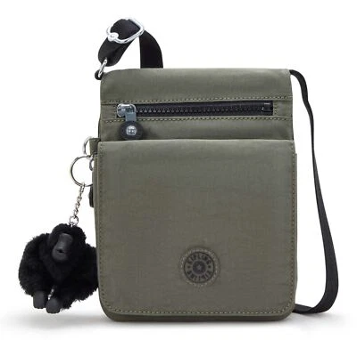 kipling Basic New Eldorado Crossbody Bag S Umhängetasche Tasche Green Moss Neu - Bild 1 von 4