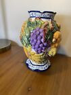 Embossed Fruit And Vegetable Vase, Bella Casa By Ganz