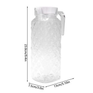 Household Acrylic Diamond Pattern Juice Pot Bottle Beverage Pot Kettle Kitchen