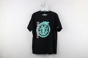 Vtg Element Skateboards Mens Medium Faded Spell Out Dragon Short Sleeve T-Shirt - Picture 1 of 10