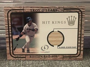 2001 Fleer Legacy Troy O’Leary Hit Kings Game Used Bat Red Sox 2878