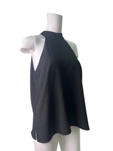 River Island Top Blouse Shirt Size 14 Womens Black Cocktail Tie NEW EU42 RRP £45 - Picture 1 of 13