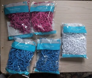 Easter Grass, Assorted Crinkle Cut, Lot of 5, 6.25 oz total - Picture 1 of 2
