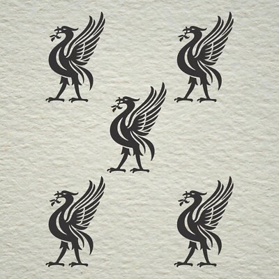 SHANART Liverpool symbol vinyl decal car laptop Set of 5