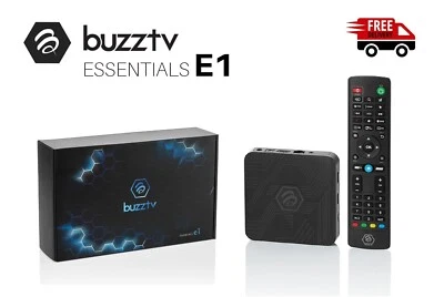 Buzztv Essentials E1 UHD 4K Android Media Box - 2GB RAM | 8GB eMMC | Wi-Fi 5G - Image 1 of 4