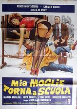 manifesto movie poster 2F MIA MOGLIE TORNA A SCUOLA carnimeo carmen russo cinema
