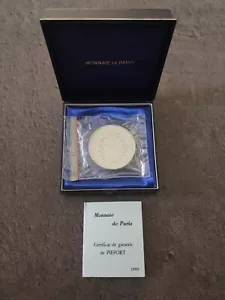 SCHATULLE PIEFORT SILBER 50 FRANCS HERCULES 1980 NR. 184/2500 / SILBER FRANKREICH - Bild 1 von 8