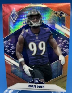 2021 Panini Phoenix Fire Burst #156 ODAFE OWEH RC Baltimore Ravens - Picture 1 of 2
