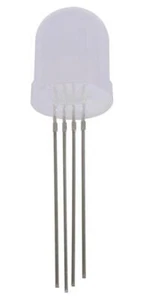 10mm RGB Common Cathode Diffused LEDs, 2.1V, 50mA, Pack of 20 - PSG91927 - Picture 1 of 2