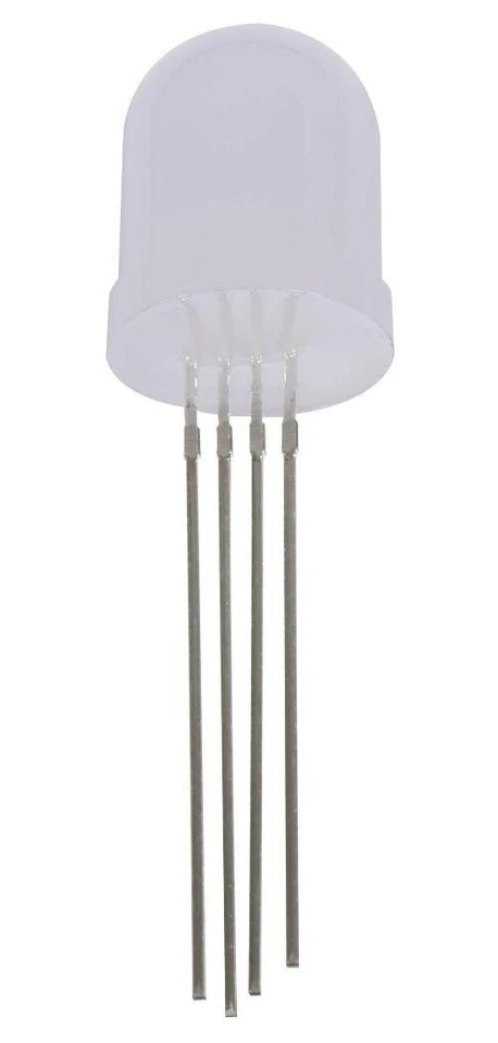 10mm RGB Common Cathode Diffused LEDs, 2.1V, 50mA, Pack of 20 - PSG91927 - Image 1 of 2