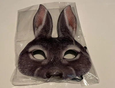 New Rabbit Mask Masquerade Costume One Size Fits All - Image 1 of 4