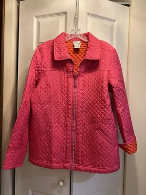 Quacker Factory women light puffer Pink jacket size L - Image 1 of 4