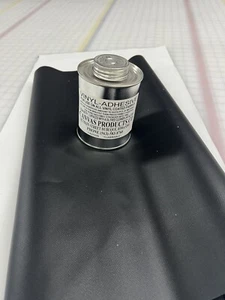Vinyl Tarp Repair Kit: 18oz Black Tarp Patch and Vinyl Cement ( Like HH-66 ) - Picture 1 of 6