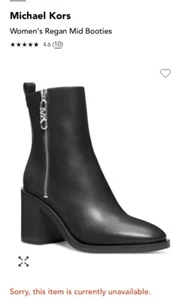 Michael Kors Regan Mid Bootie New Size 6.5M 🇻🇳 - Picture 1 of 12