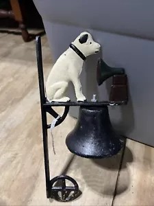 Campanella da pranzo vintage in ghisa RCA montata su nipper - Foto 1 di 7