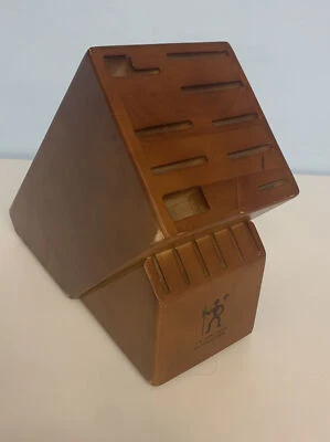 JA Henckels International Knife Block 15 Slot Wooden Knife Holder Zwilling Oak - Image 1 of 4