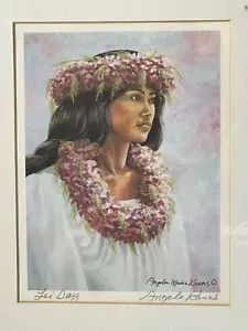 Angela Marie Kanas Hand Signed Print Daniel Sealed 5 3/4"X 7 1/2" w/ Mat 8"X10" - Picture 1 of 6