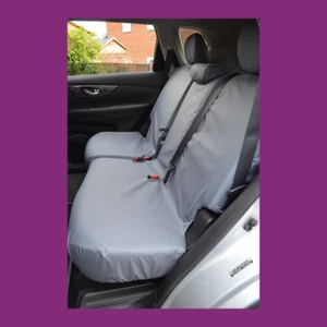 Grey Waterproof Tailored Rear Back Seat Covers FOR Nissan X-Trail 2014-2022 - Picture 1 of 3