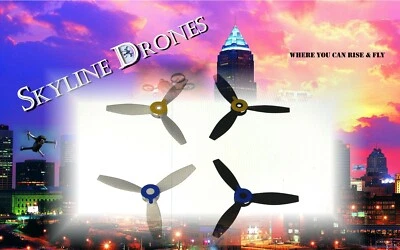 Parrot Bebop 2 Drone Propellers  ( WHITE & BLACK )  - Image 1 of 2