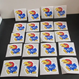 Lot of 20 KU, Kansas University Jayhawk Decal, Bumper Sticker. NEW - Picture 1 of 4