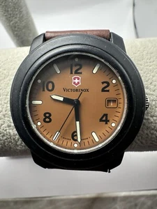 Victorinox Mens Watch New Battery 40MM 8.5" Brown Dial Swiss Made B72 - Picture 1 of 12