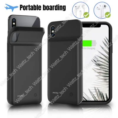 6800mAh External Battery Charger Case Power Bank For iPhone X/XS/XS Max/XR Cover - Image 1 of 4