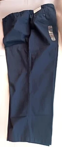 Harbor Bay Mens Navy Flat Front Waist Relaxer Pants Size 60 X 30 New with Tag - Picture 1 of 6