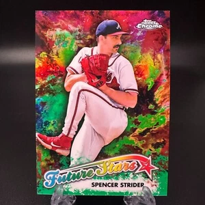 2023 Topps Chrome Spencer Strider Future Stars Green Refractor /99 #FS-15 Braves - Bild 1 von 2