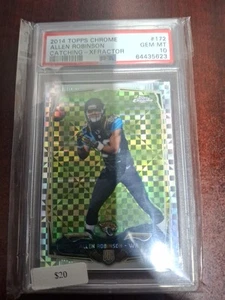 PSA 10 2014 Topps #375 Allen Robinson Catching Rookie Card RC GEM XFractor - Picture 1 of 2
