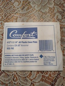 OKI Bering Lens Cover Plate 932-742~Comfort All Plastic For Welding Helmet~EXC! - Picture 1 of 3
