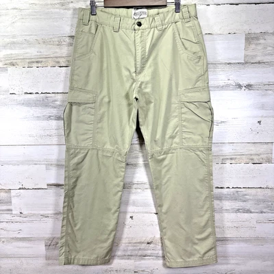Field & Stream Mens Light Green Ripstop Cargo Straight Leg Utility Pants 34x28 - Image 1 of 4